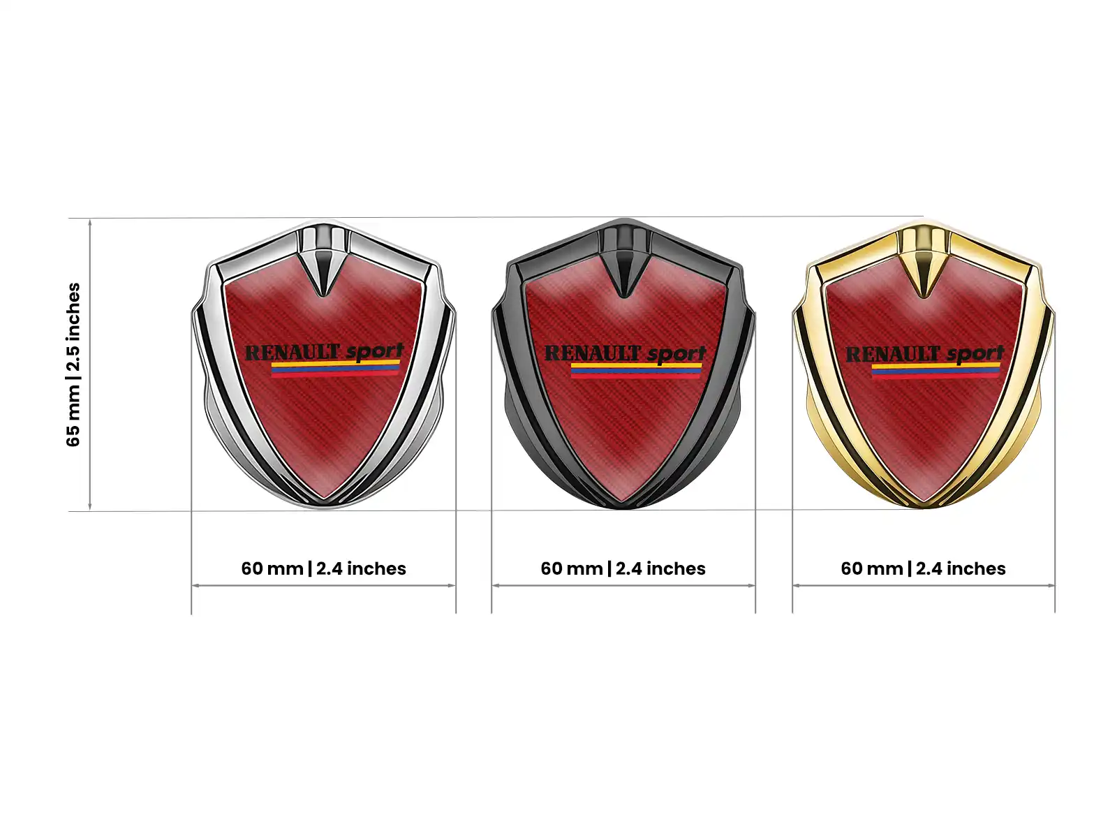 Renault Emblem Car Badge Minimal Design Universal Fit